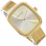 Naistele CALVIN KLEIN 25100099 Adore kuldne k&auml;ekell metallist palmiku rihmaga