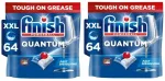 N&otilde;udepesumasina kapslid Finish Quantum All-In-1 Fresh, 2 x 64 tk