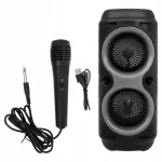 Kaasaskantav juhtmevaba k&otilde;lar LED, karaoke, Bluetooth, FM-raadioga ja USB-ga