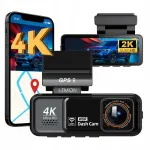 4K esikaamera ja tagakaamera GPS, WiFi, 2K tahavaatekaamera, ADAS, BSD, parkimisfunktsioon