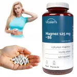 Toidulisand Magneesium 125 mg B6-vitamiin 6 mg Vitaler, 120 kapslit