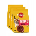 Kuivtoit v&auml;ikekasvulistele koertele PEDIGREE veiselihaga, 2,6 kg