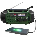 Raadiovastuv&otilde;tja d&uuml;naamilise ja p&auml;ikese laadimisega, 4000mAh, Bluetooth, taskulamp