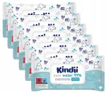 KINDII PURE WATER laste niisked salvr&auml;tikud 99% 60 tk l&otilde;hnatud, 6 pakki