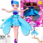 Lendav nukum&auml;nguasi Elsa nukuga, k&auml;e juhtimisega, USB laadimine