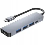 USB-C adapter HDMI ja 3x USB 3.0 portidega
