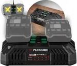 Aku laadija PARKSIDE PDSLG 20 B1, 20 V, 2 pesa, 4,5 A, 220 W