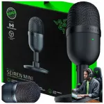 Kompaktne must mikrofon Razer Seiren Mini