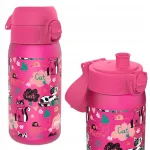 Laste joogipudel ION8 0,35 L roosade rooside ja kassidega