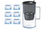 Aquaphor Glass 2,5 l must veefilter kann + 6 MAXFOR+ kassetti