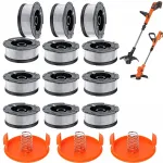 Trimmeri l&otilde;ikekiudude komplekt Black&Decker, 12 tk, 10 m, 1,65 mm