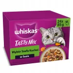 WHISKAS TASTY MIX niiske kassitoit kastmes, 24 x 85 g