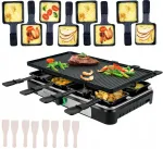 Elektriline raclette grill 8-le inimesele, 1400W, koos kangidega