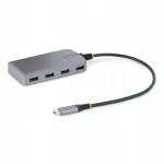 USB-C jagaja 4 pesa, 5 Gb/s, Micro USB sisendiga