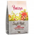 Teraviljavaba kuivtoit kassidele Purizon Single Meat veise- ja hibiskusega, 400 g