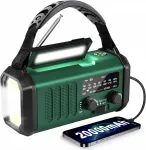 Raadiovastuv&otilde;tja 20000mAh akuga, p&auml;ikesepatarei, AM/FM ja USB laadijaga
