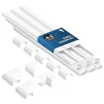 Kaablite kinnituslint 25 mm, valge, kleepuv, 2 x 4 m komplekt