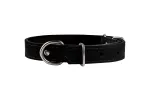 Nahast koera kaelarihm CHABA Classic, must, suurus S, 1,4 cm lai, &uuml;mberm&otilde;&otilde;t 14&ndash;40 cm