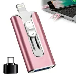 128 GB 3-in-1 USB-m&auml;lupulk: Lightning, Micro USB, USB 3.0, sobib iPhone, Android, tahvelarvutite ja s&uuml;learvutite jaoks