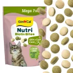GimCat Nutri Biotin Bites kassilemmikud vetikatega, 425 g, karvkattelootele