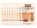 Animonda Carny m&auml;rg kassipoegade toit, 12 x 85 g, veise-, vasika- ja kana-liha