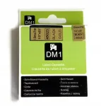 Isekleepuv lint Dymo 45023 S0720630, 12 mm, kuldne musta tekstiga