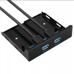 USB 3.0 esipaneel, 3,5", 2 &uuml;hendust