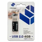 4GB USB m&auml;lupulk, must, USB 2.0