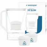 Wessper D3 SLIM 2,7 l veefilter k&uuml;lmkappi + 3 filtrit