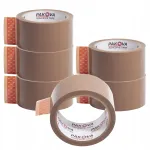 Pruun kleepuv pakketeip PAKOVA, 48 mm x 45 m, 6 tk