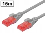 V&otilde;rgukaabel Cat.6 UTP RJ45-RJ45, 15 m, hall, AWG26, vask