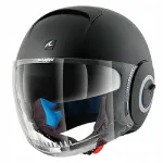 Avatud mootorrattakiiver SHARK NANO BLANK, must matt, suurus M