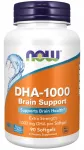NOW Foods DHA 1000 mg Omega-3, 90 kapslit