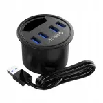 Orico DESK-4U-BK-BP USB jagaja, 4x USB 3.1, lauaarvutile