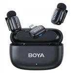Juhtmevaba mikrofon BOYA Mini-15 Lightning-&uuml;hendusega, 2,4 GHz, must
