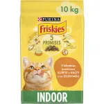 Friskies Indoor kassitoit kana, kalkuniliha ja k&ouml;&ouml;giviljadega, 10 kg