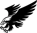 Auto kleebis taustata &bdquo;EAGLE&ldquo; kotkak&uuml;&uuml;nistega, 17 x 19 cm