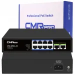 V&otilde;rgul&uuml;liti CMR AI, 8x PoE, 2x uplink RJ45, Watchdog, VLAN, Extend, 115W