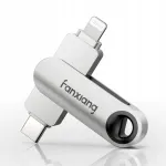 USB m&auml;lupulk Fanxiang F385 128GB, USB 3.2, Type-C ja Lightning, h&otilde;bedane