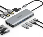 USB-C hub OMARS, 11 porti dokk