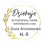 &Otilde;petajale kleebised nimega, 12 tk, personaalne tellimus
