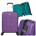 Keskmise suurusega ratastega kohver, 24", pol&uuml;prop&uuml;leen, Capri, violetne
