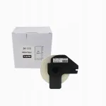 Kleeplipikud Brother DK-11215, must tr&uuml;kk valgel, 42 x 29 mm, 700 tk