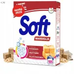 Pesupulber Soft Marseille seebil&otilde;hnaga, 5,25 kg, 105 pesukorda