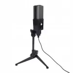 USB mikrofon statiiviga ja RGB valgusega