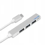 USB-C 4-&uuml;hes jagaja: 3 x USB 3.0, m&auml;lukaardi lugeja