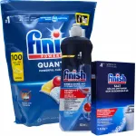 Finish Quantum Allin1 n&otilde;udepesukapslite komplekt, 100 tk, soola ja loputusvahendiga