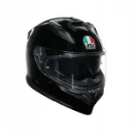 AGV K7 mootorratturi kiiver, must l&auml;ikiv, L