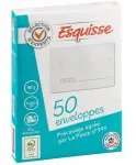 Valged kleepsuga Esquisse &uuml;mbrikud C6, 114 &times; 162 mm, 80 g/m&sup2;, 50 tk