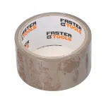 FASTER TOOLS kleepuv teip, 48 mm x 30 m, pruun